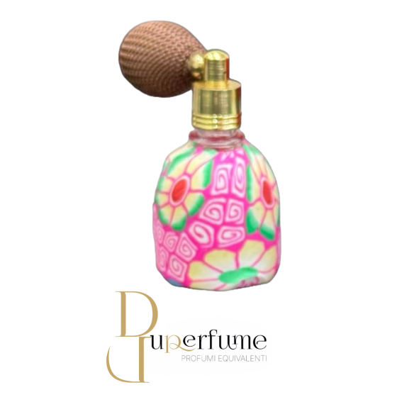 Flacone porta profumo vintage rosa